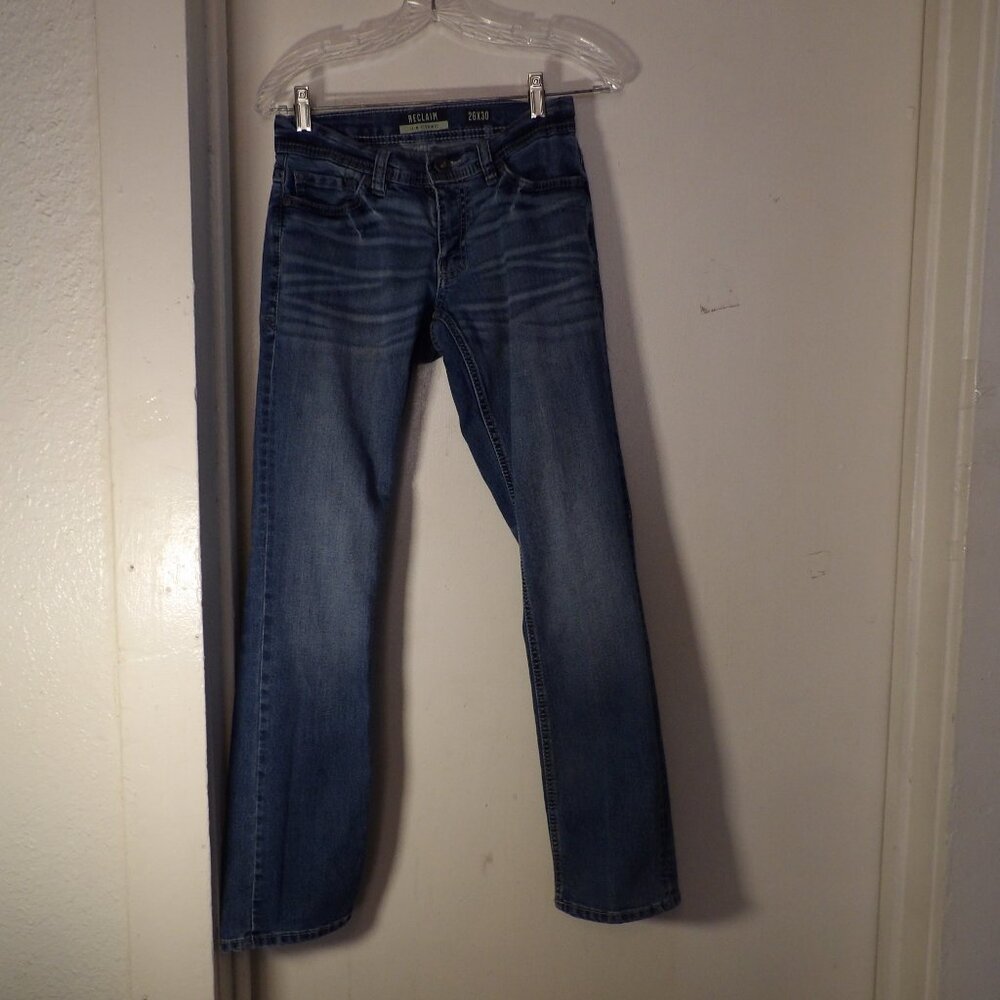ReClaim Slim Straight Jeans Sz 26 X 30